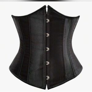 SHEIN Black Satin Corset